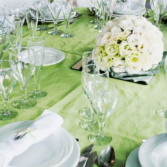 Mint Green Satin - CV Linens