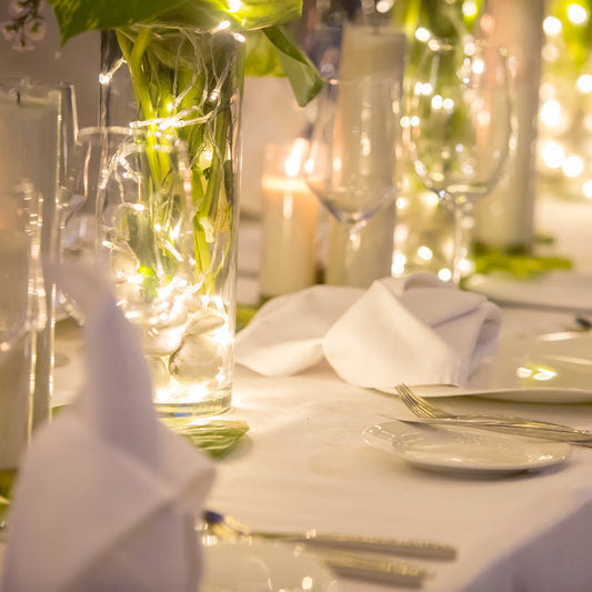 event lighting setup - cv linens