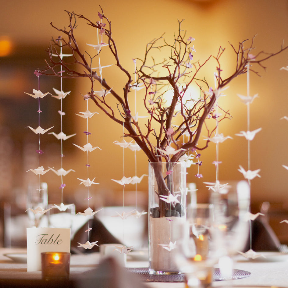 black gold sliver artificial manzanita tree for wedding table