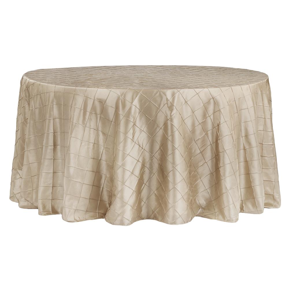 Wholesale Round Pintuck Linen Tablecloths CV Linens