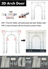 3D Arch Door Frame Backdrop Instructions