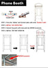 3D Telephone Booth Aluminum Frame Stand Instructions