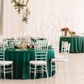 Polyester 90" Round Tablecloth - Emerald Green