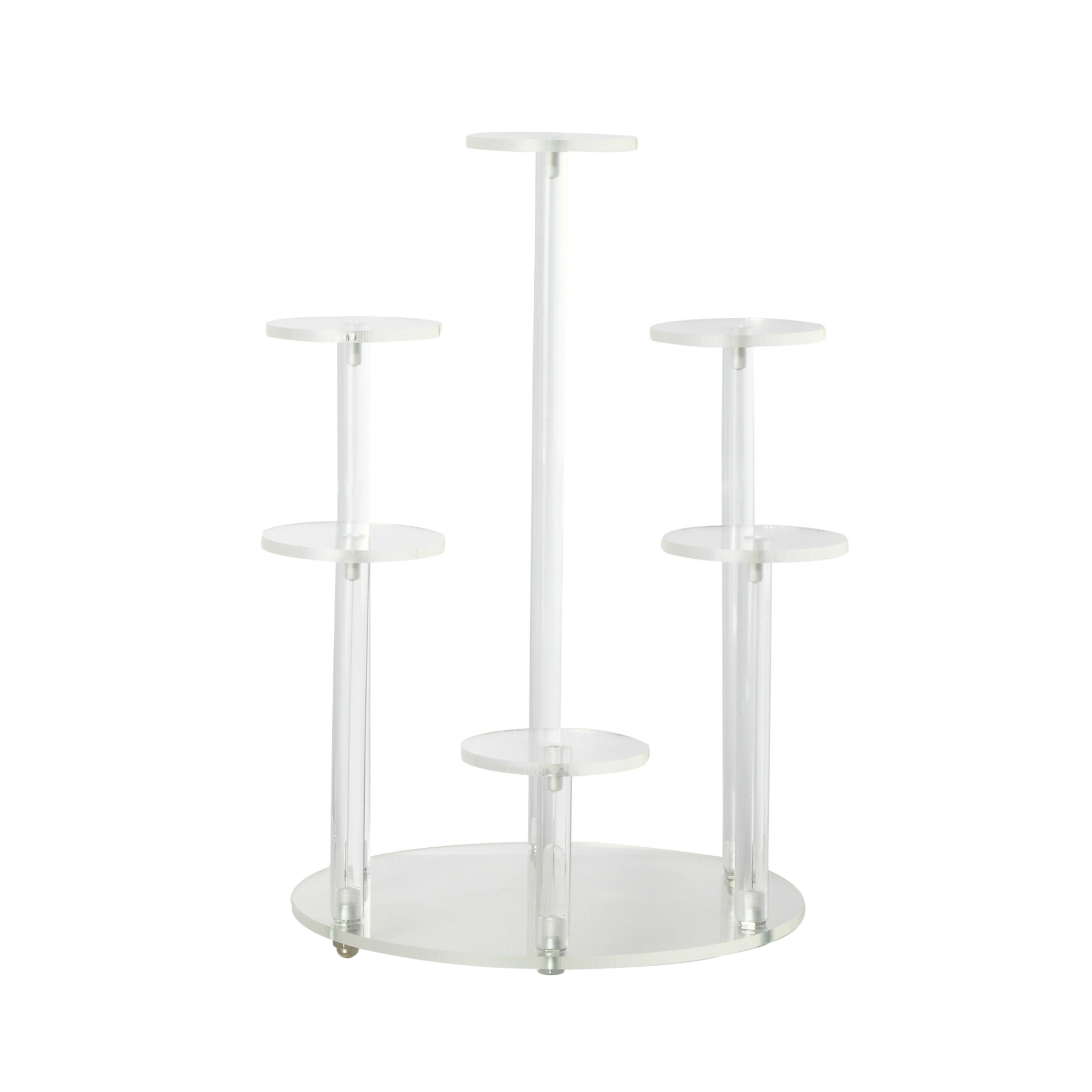 6 Tier Pedestal Acrylic Cupcake Dessert Stand CV Linens