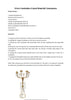 8 Arms Candelabra Crystal Waterfall Centerpiece Instructions
