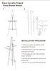 Clear Acrylic Tripod Floor Easel Stand Instructions