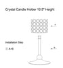 Crystal Candle Holder 10.5 Height Instructions