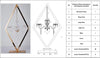 Diamond Shape Centerpiece with Hanging Chandelier Parts List