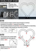Double Heart Frame Arch Backdrop Stand Instructions