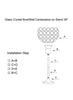 Glass Crystal Bowl Ball Centerpiece on Stand 36in Instructions