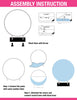 Heavy Duty 7ft Round Arch Backdrop Stand Instructions