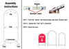 Heavy Duty Trio Arch Backdrop Frame Stands 3pc set Instructions