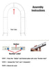 Open Center Wall Arched Backdrop Party Frame Stand Instructions