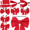 Giant Bow Backdrop Red assembly infographic