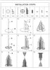 Set of 2 Modern Floral Centerpiece Riser Tabletop Stand Instructions