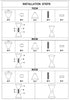Tall Hourglass Plinth Pedestal Stands Parts List