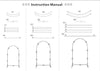 Trio Arch Backdrop Frame Party Stands 3pc set Instructions