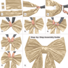 Velvet Giant Fabric Bow for Backdrop Champagne assembly steps instructions