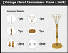 Vintage Floral Centerpiece Stand Part List Image
