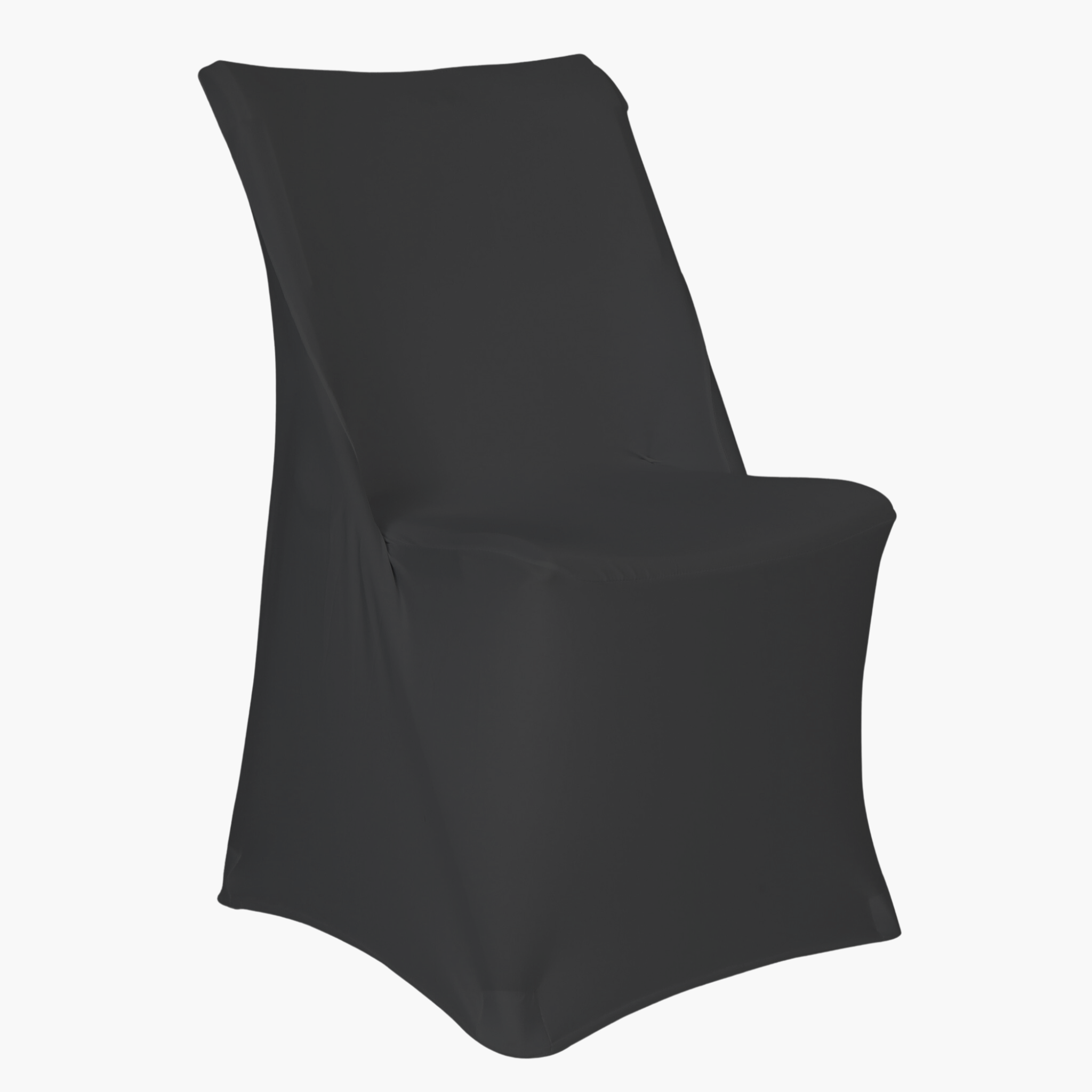Contemporary Lifetime Spandex Folding Chair Cover Black CV Linens