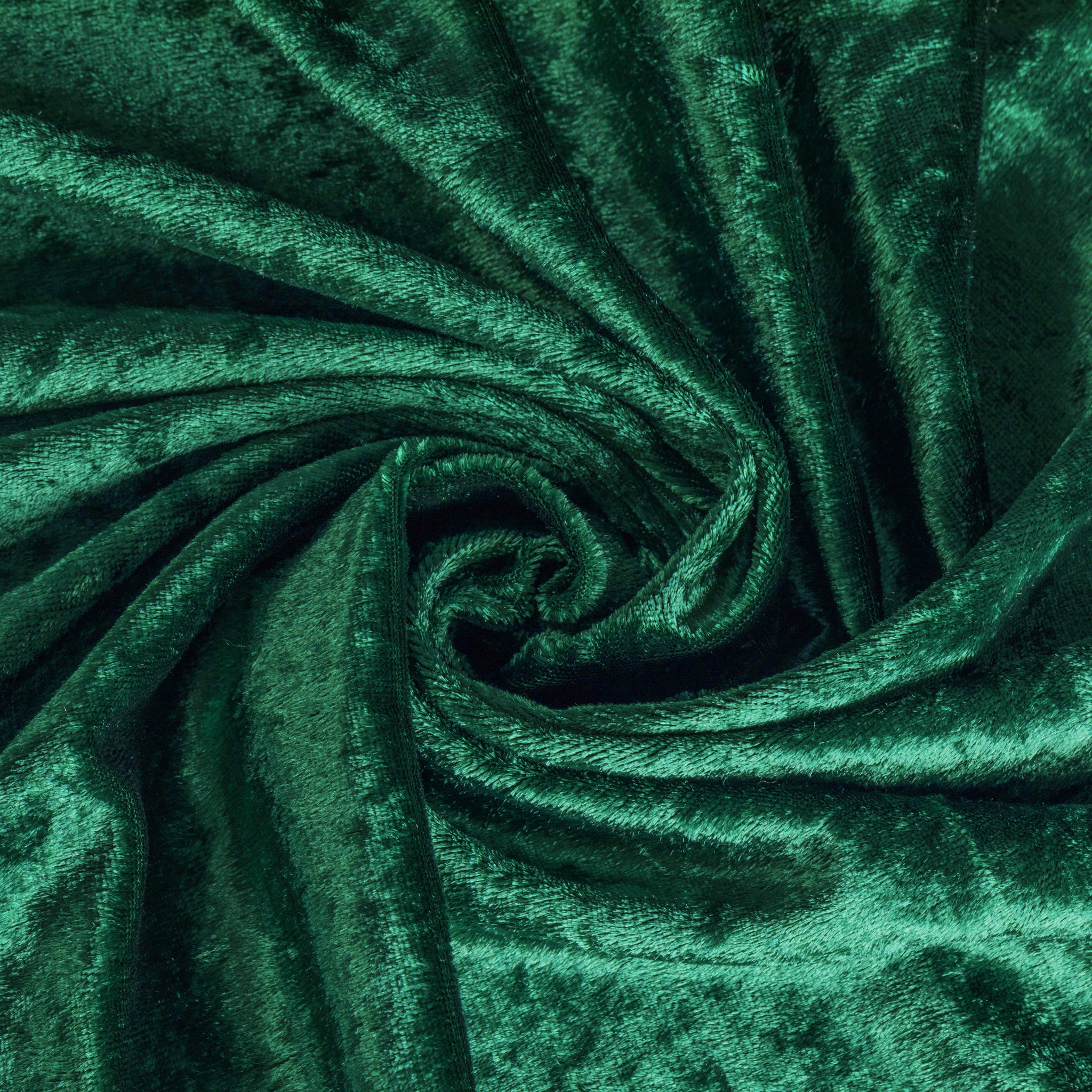 CV Linens 10 Yards Velvet Fabric Roll - Emerald Green