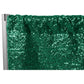 Glitz Sequin 12ft H x 52" W Drape/Backdrop panel - Emerald Green - CV Linens