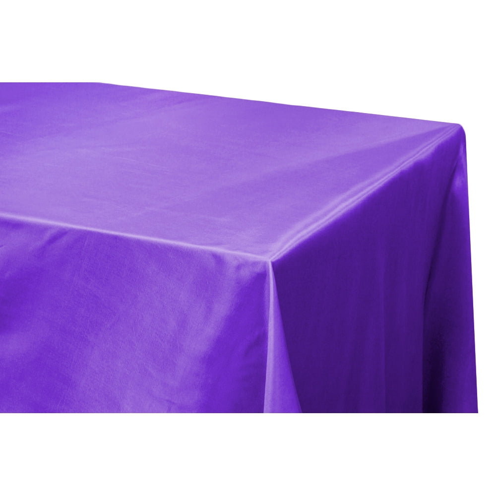 Taffeta Tablecloth 90"x156" Rectangular - Purple - CV Linens