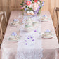 Pintuck 90"x132" Rectangular Tablecloth - Blush/Rose Gold - CV Linens