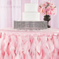 Curly Willow 21ft Table Skirt - Pink - CV Linens