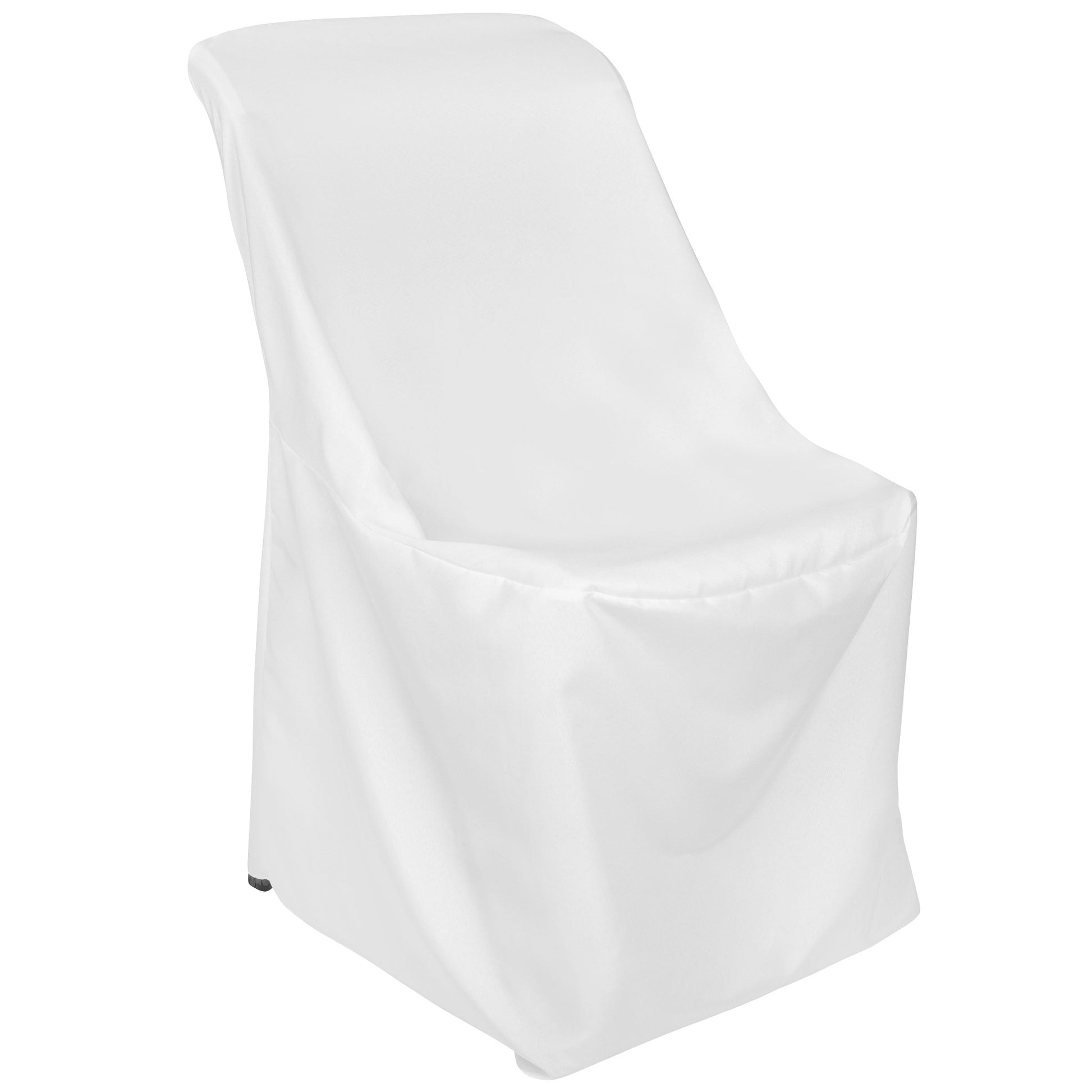 Contemporary LIFETIME folding chair Cover - White - CV Linens
