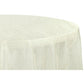 Crushed Taffeta 132" Round Tablecloth - Ivory - CV Linens