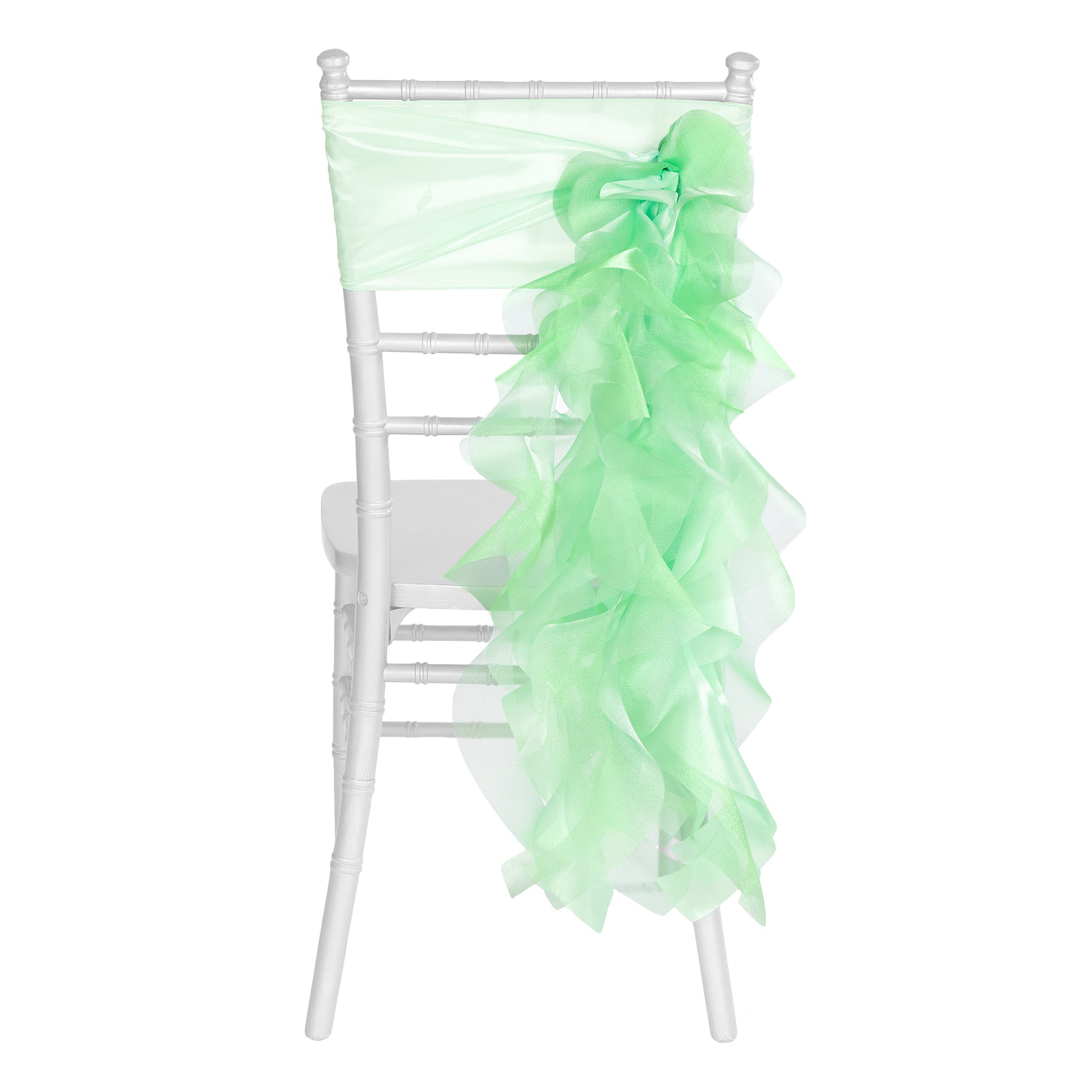 Curly Willow Chair Sash - Mint Green - CV Linens