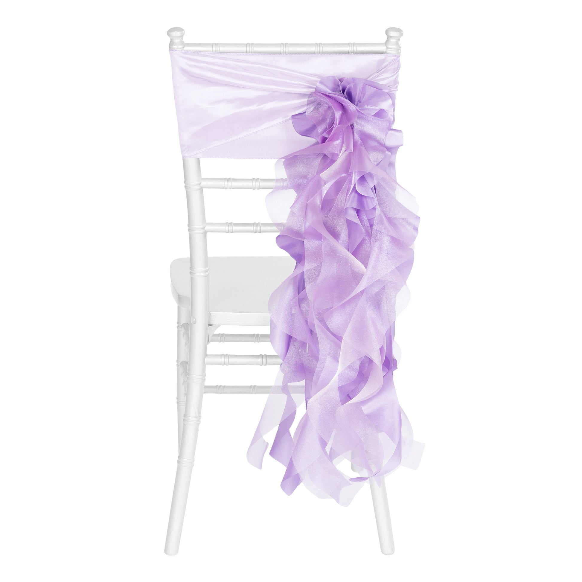 Curly Willow Chair Sash - Victorian Lilac/Wisteria - CV Linens