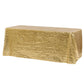 Diamond Glitz Sequin Rectangular Tablecloth 90"x132" - Gold - CV Linens