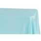 Economy Polyester Tablecloth 90"x132" Oblong Rectangular - Baby Blue - CV Linens