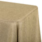 Faux Burlap Tablecloth 90"x132" Rectangular  - Natural Tan - CV Linens