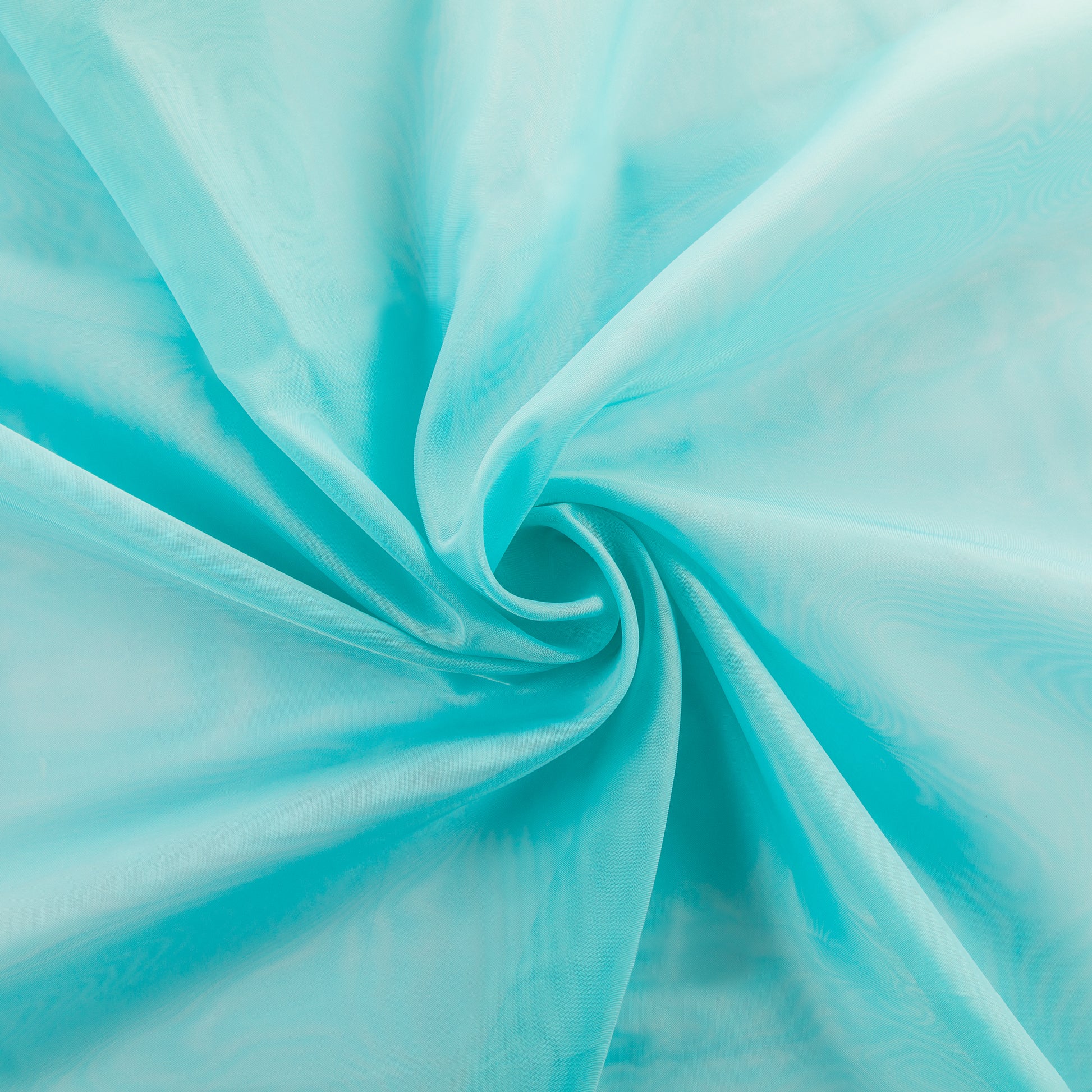 10 yards x 118" Flame Retardant (FR) Voile Sheer Fabric Roll/Bolt - Turquoise - CV Linens