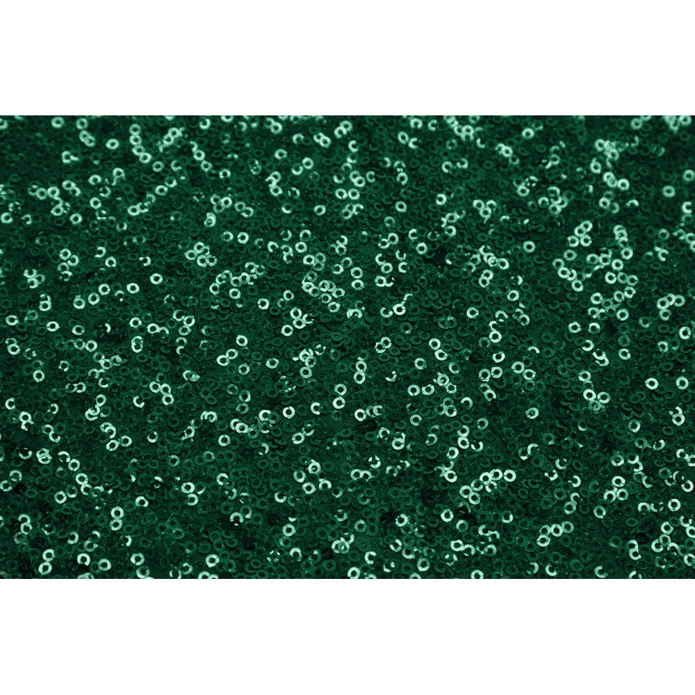 10 yards GLITZ Sequins Fabric Bolt - Emerald Green - CV Linens