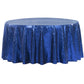 Glitz Sequins 132" Round Tablecloth - Royal Blue - CV Linens