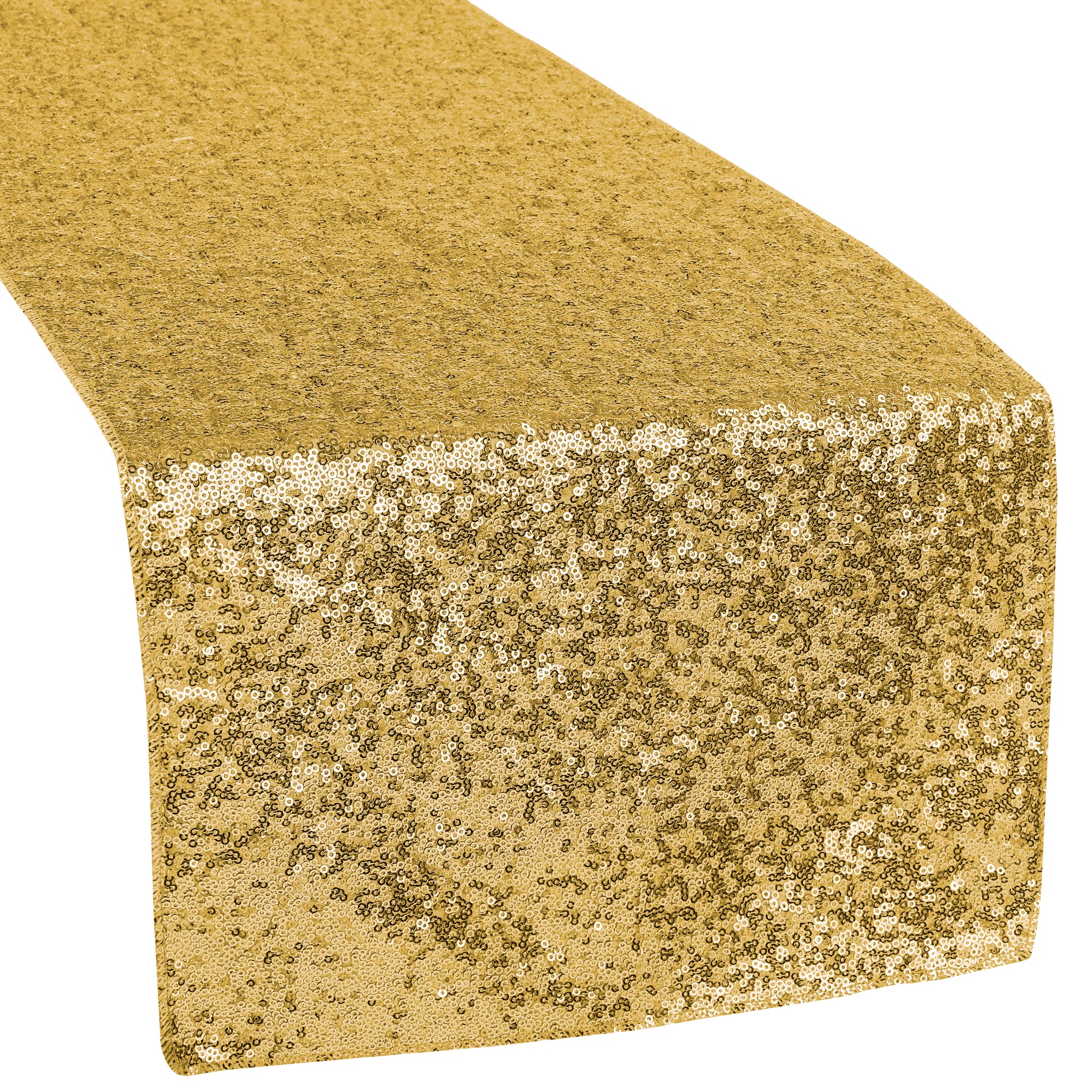 Glitz Sequin Table Runner in Gold - CV Linens Glitz Sequin Table Runner in Gold - CV Linens