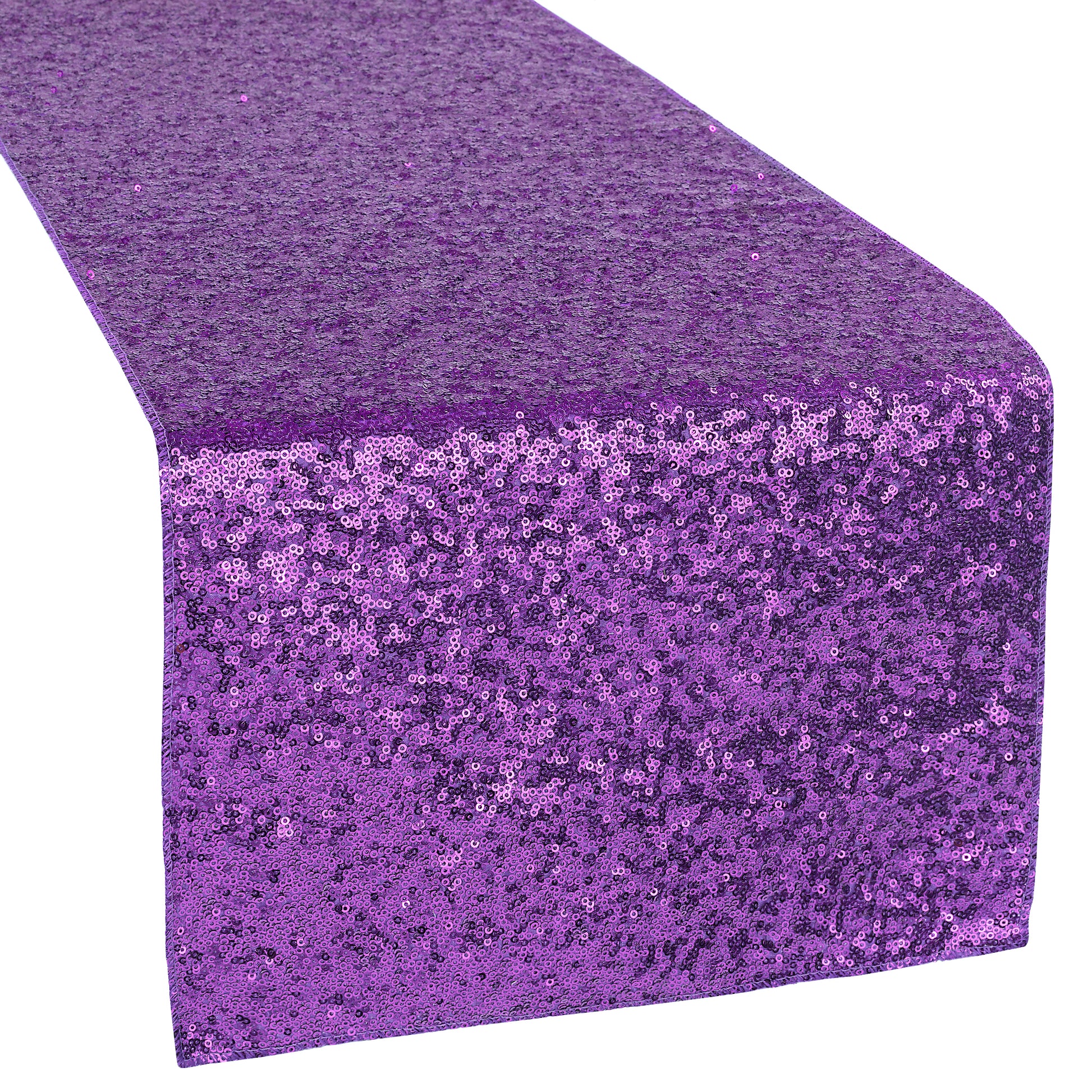 Glitz Sequin Table Runner - Purple - CV Linens