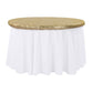 Glitz Sequin Table Topper/Cap 48" Round - Gold - CV Linens