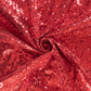  GLITZ Sequins Fabric Bolt - Red Swirl