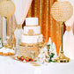 Glass Crystal Bowl/Ball Centerpiece on Stand 30" - Gold - CV Linens