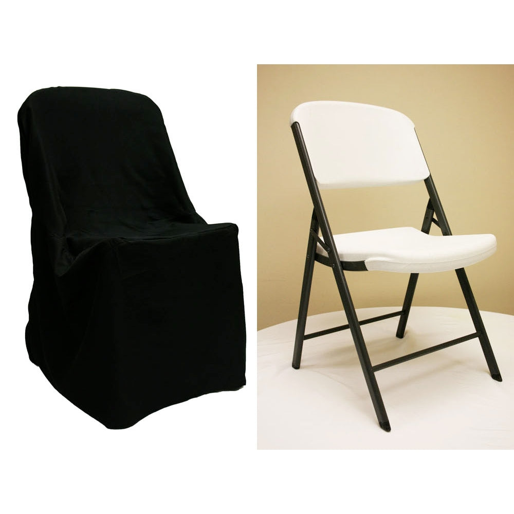 LIFETIME folding chair Cover - Black - CV Linens
