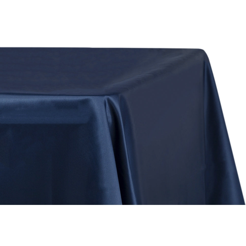 CraftsnFavors Navy Blue Polyester Tablecloth – 90x132 Rectangle, Wedding Party Linen