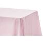 Lamour Satin 90"x132" Rectangular Oblong Tablecloth - Pastel Pink - CV Linens