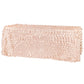 90"x132" Petal Circle Taffeta Rectangular Tablecloth - Blush/Rose Gold - CV Linens