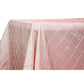 Pintuck 90"x132" Rectangular Tablecloth - Blush/Rose Gold - CV Linens