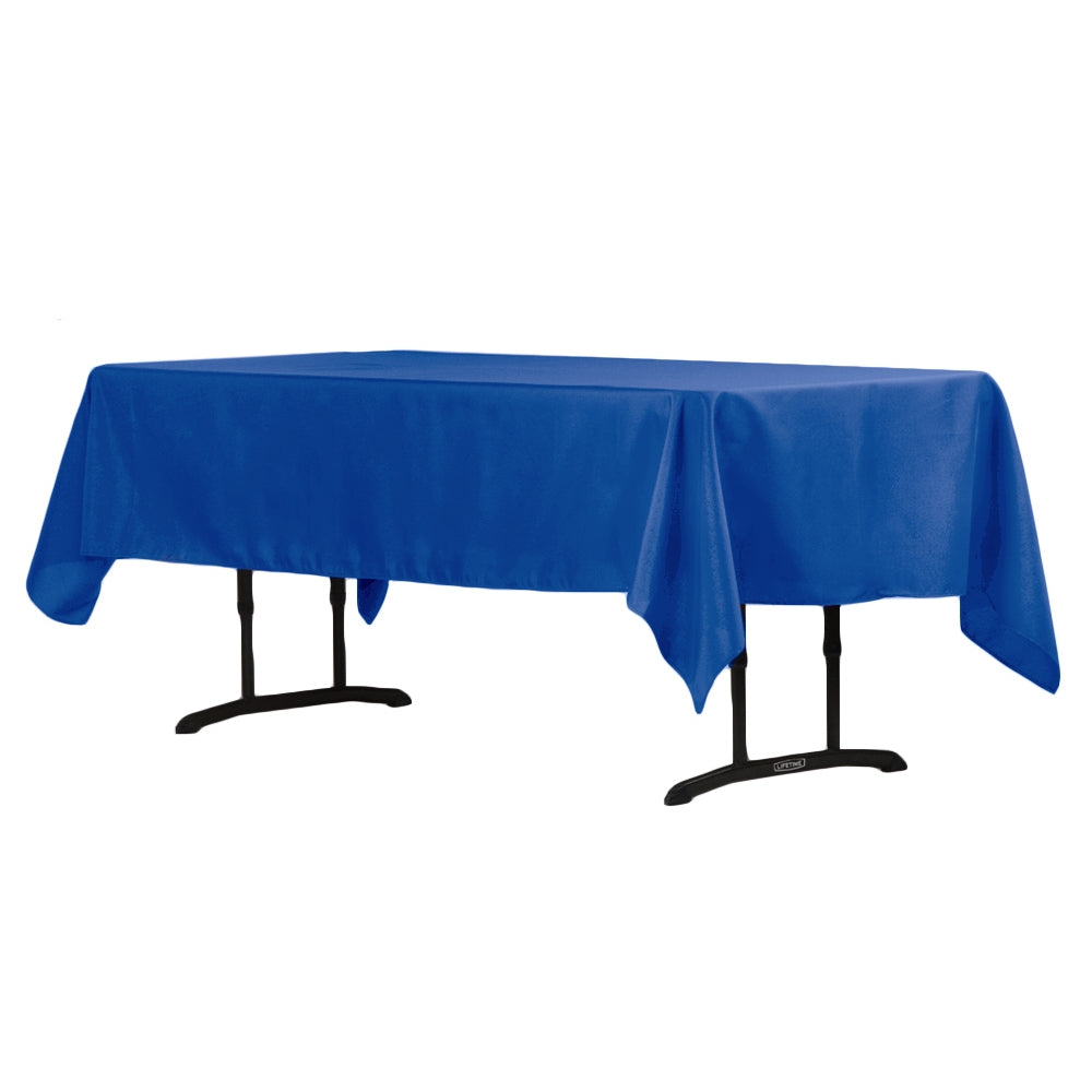60"x102" Rectangular Polyester Tablecloth - Royal Blue - CV Linens